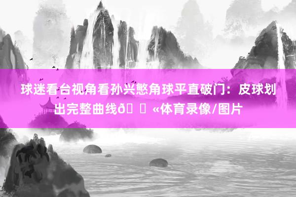 球迷看台视角看孙兴慜角球平直破门：皮球划出完整曲线💫体育录像/图片