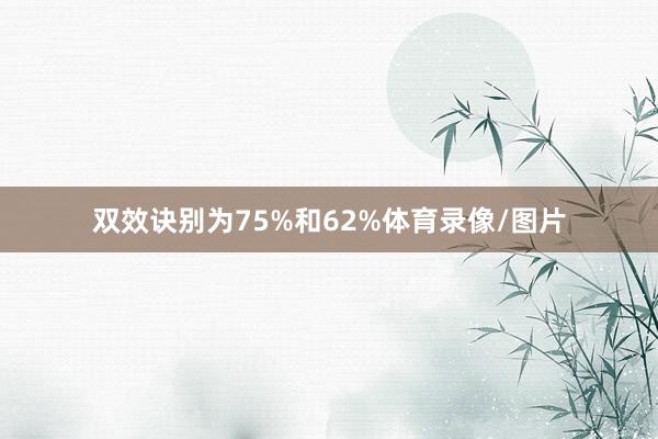 双效诀别为75%和62%体育录像/图片